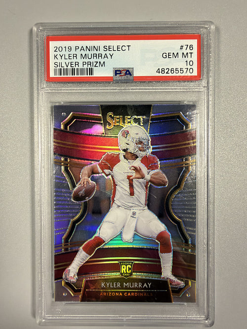 2019 Panini Select Kyler Murray #76 Concourse Silver Prizm rookie PSA 10 front