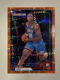 2025-26 Topps NBA Hoops Thomas Sorber #88 Orange Pixel Burst rookie 08/25 front
