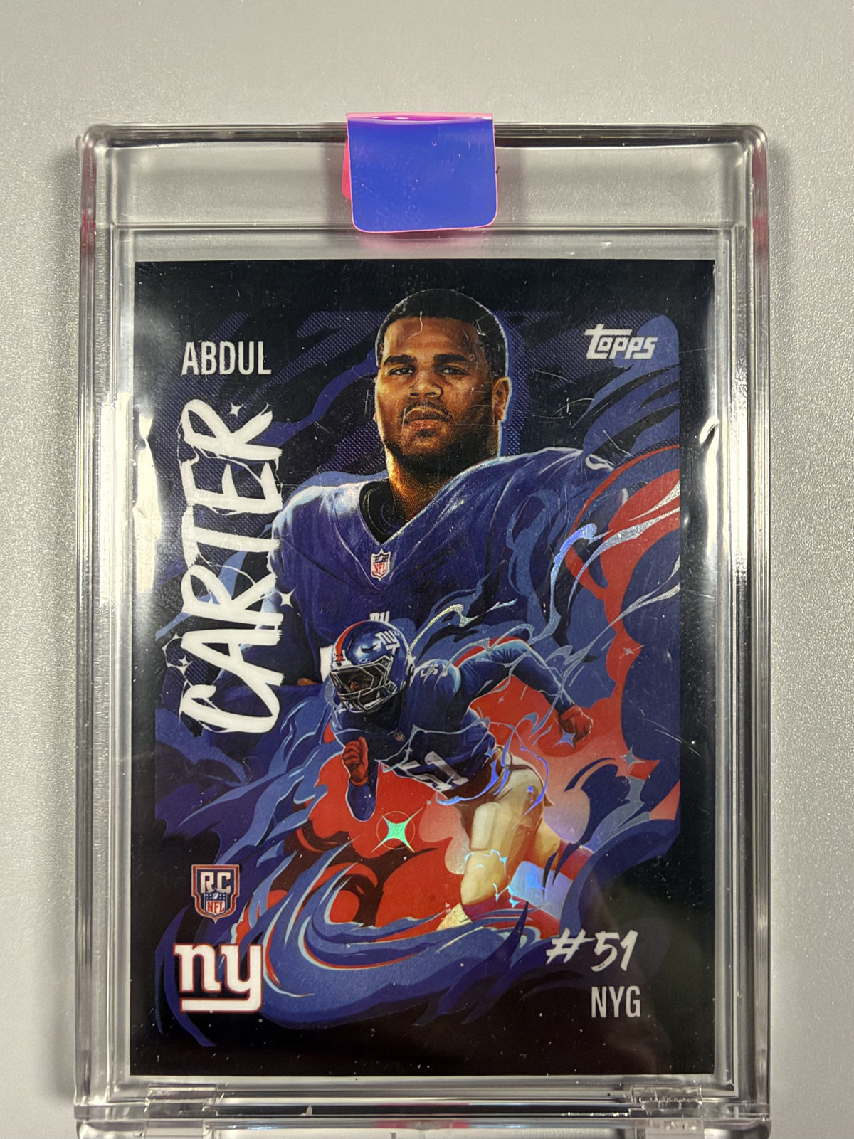 2025 Topps Chrome Abdul Carter Ultra Violet UV-4 rookie front