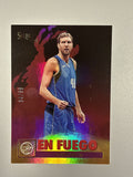 2026 Panini Decades 90s Pop Culture Dirk Nowitzki En Fuego Purple 34/99 front