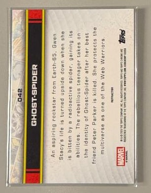 2026 Topps Chrome Marvel Ghost-Spider #042 Refractor back