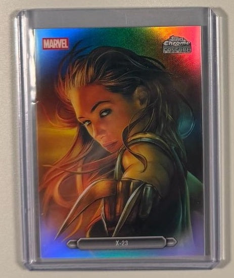 2026 Topps Chrome Marvel X-23 Fanfare #FF-50 front